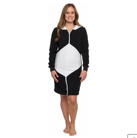 Silver Lilly Plush Panda Bear Costume/Robe/Dress Size Small - Picture 4 of 11